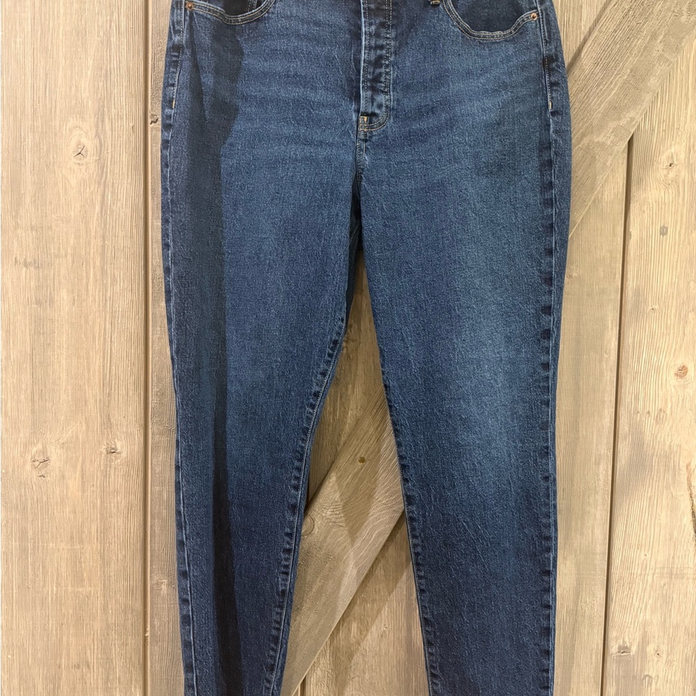 Old Navy Dark Blue Straight Leg Jeans